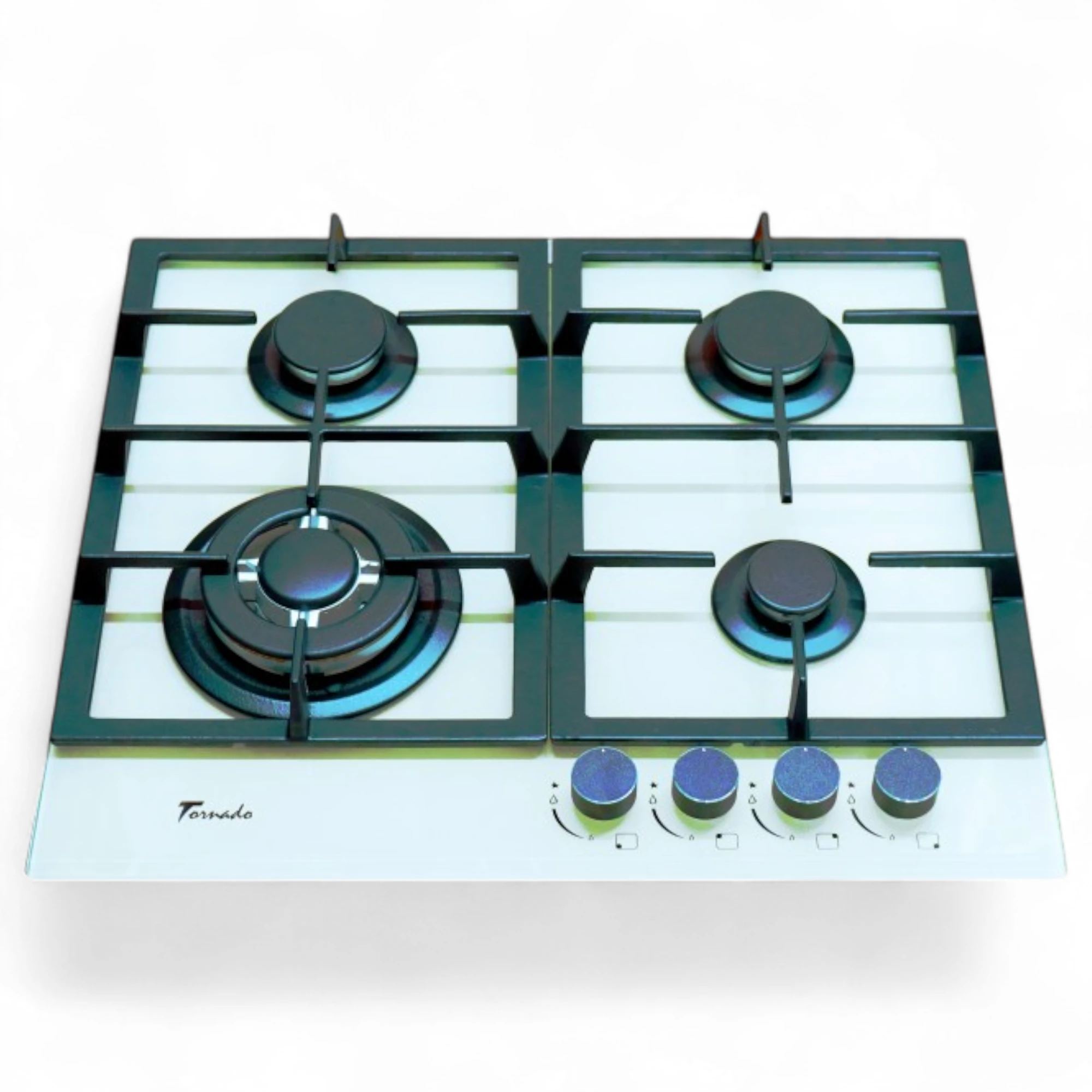 Plita pe gaz Tornado TR4033 WHITE GLASS